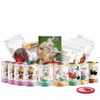 Hunde-Schnupperpaket 400g (1 Set mit verschiedenen Sorten / Flocken / Testpackungen)