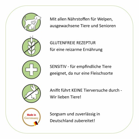 Hund Hundefutter Nassfutter RyDog Vitalmenü Lamm 400g 6 Stück -4- Anifit