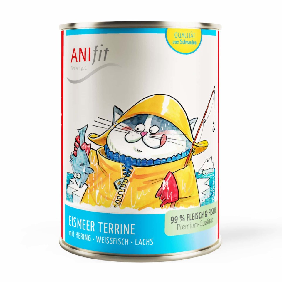 Eismeer Terrine Katzenfutter: Lachs & Hering | Anifit