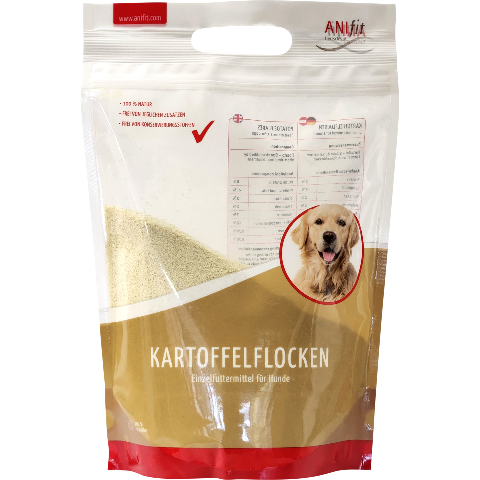 Kartoffelflocke 800g  getreidefrei | Anifit